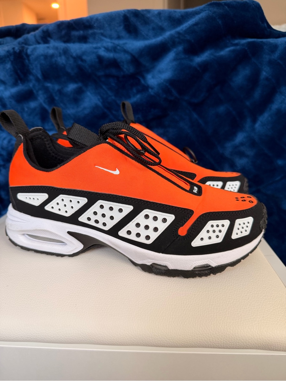 Nike Orange and Black Running Sneakers with White Accents - Picture 3 of 6